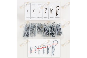 150 PCS Hair Pin Assortment Tool Kit Set Trailer Hitch Pin Tool Box